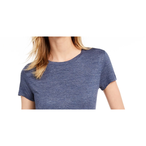 เสื้อยืดผู้หญิง Maison Jules สีน้ำเงินเข้ม ไซส์ XS ผ้าเจอร์ซีย์ระบายอากาศดี สไตล์ลำลอง ผูกโบว์ด้านหลัง ลายการ์ตูน ไซส์ XL - Product Image 2