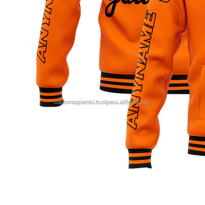 Veste universitaire personnalisée en laine et cuir pour une image de marque de luxe, avec patch en chenille de qualité supérieure, style Letterman - Product Image 5