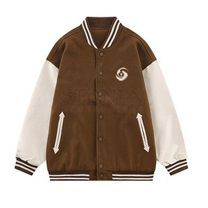 Veste d'hiver en laine légère personnalisée OEM pour hommes, nouveau design de la mode Lettermen avec col montant-fabriquée au Pakistan - Product Image 1