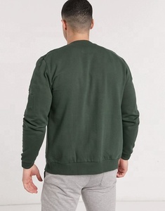 Punchin Sports hommes 100% coton hiver travail Style Bomber veste haute qualité support fermeture éclair poches latérales coupe-vent-vente en gros - Product Image 4