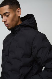 Veste matelassée oversize unisexe de qualité supérieure, fermeture éclair, hiver, personnalisée, matelassée, imperméable, coupe-vent, séchage rapide, devant - Product Image 5