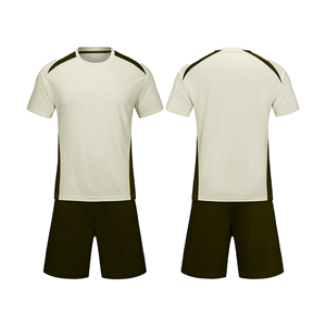 Men's White Blue Soccer Jersey Set Short Sleeve Crew Neck Moisture Wicking Polyester <b>Athletic</b> Fit All Seasons Adult Apparel - Product Image 4