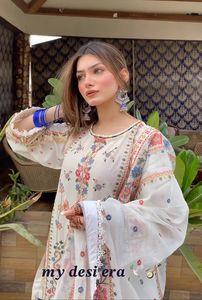 Nouveau Designer Party Wear Brodé Travail Top Avec Dupatta Ensemble Salwar Kameez Ensemble Kurti Pantalon Ensemble Vente En Gros Vêtements Ethniques - Product Image 2