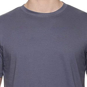 เสื้อยืดสีเทาสตีลพรีเมียมสำหรับผู้ชาย |   เสื้อยืดคอกลมผ้าฝ้ายหวี 100% สัมผัสนุ่ม แขนสั้น แฟชั่นทันสมัยสำหรับสตรีทแวร์ระดับไฮเอนด์ - Product Image 4