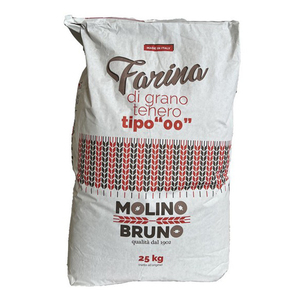 แป้งสาลีอเนกประสงค์อิตาเลียนคุณภาพเยี่ยม MOLINO BRUNO บรรจุถุง 25 กก. พร้อมใช้สำหรับทำขนมปัง ซาลาเปา โรล เค้กฟองน้ำ - Product Image 1