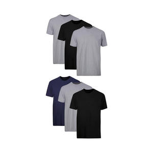 2026 Men's <b>plain</b> <b>black</b> crew neck <b>T</b> <b>shirt</b> made from soft breathable fabric suitable for casual wear and custom printing - Product Image 3
