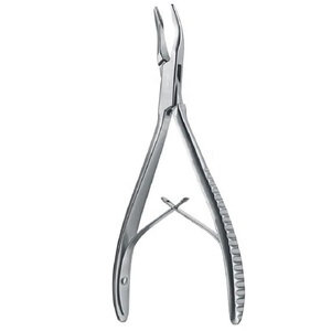 Instrumento quirúrgico ortopédico general básico, rongeur de hueso de doble articulación para cirugía ósea, instrumentos quirúrgicos con mango en forma - Product Image 1