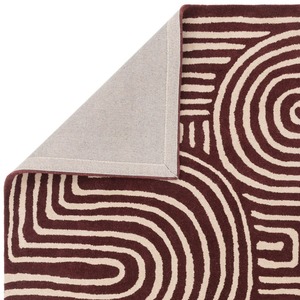 Tapis en laine tufté à la main monochrome personnalisé, ton neutre, sculpter des poils, tapis de designer moderne et abstrait, fait à la main, durable - Product Image 5