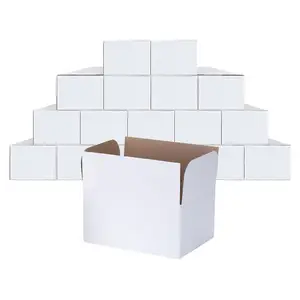 11x6x6ホワイト配送ボックスホワイト段ボールギフトボックスメーラー、段ボール箱用の小さなホワイトビジネス、郵便局ボックス