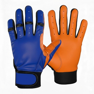 Gants de frappe de baseball en cuir Cabretta de qualité supérieure, haute adhérence, mitaines de frappe professionnelles, gants de sport d'équipe personnalisés, prix d'usine, ODM - Product Image 1