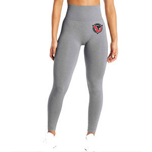 Mallas deportivas de Yoga con realce de cintura alta sin costuras para mujer, pantalones de gimnasio sólidos con estilo de cintura media, mallas informales para Fitness - Product Image 5