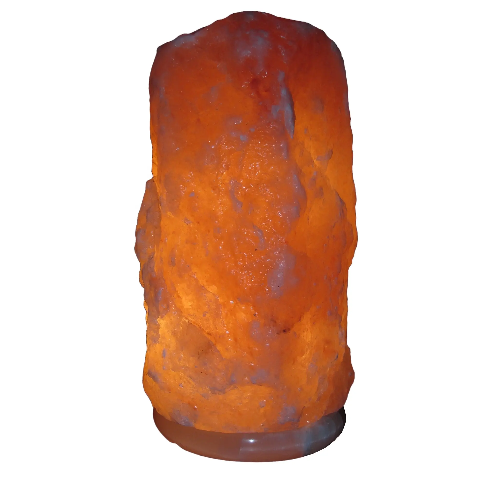 Himalayan Salt Natural Crystal Lamp Tall Soft Calm Therapeutic Light Naturally Formed Salt Crystal Design On Onyx Marble Base