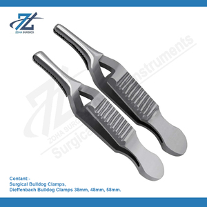 Dieffenbach Serrefine Abrazaderas 58mm Curved German Base de acero inoxidable de alta calidad Instrumentos quirúrgicos Fabricante Pakistán - Product Image 2