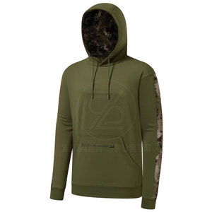 Sweat à capuche camouflage de style vêtements de sport pour hommes avec bords côtelés extensibles Sweat à capuche camouflage élégant avec coupe confortable - Product Image 1