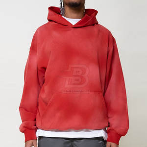 Pull personnalisé de haute qualité Sweats à capuche délavés au soleil Tenue décontractée d'hiver avec motif solide - Product Image 2