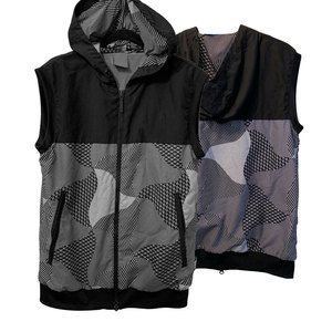 Sudadera con capucha sin mangas para hombre de gimnasio personalizado de fábrica, chaleco con capucha liso para correr de algodón 100% ajustado para hombre - Product Image 5