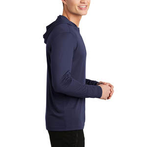 Vente en gros Compétiteur évacuation de l'humidité T-shirt à capuche à manches longues True Navy - Product Image 3