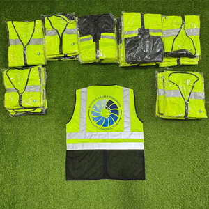 High-Visibility Reflective Construction Worker Vest Breathable Fabric With Multiple Pockets Safety Clothing - Product Image 6