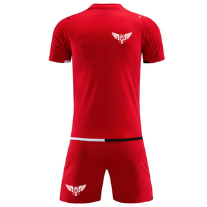 ชุดเสื้อฟุตบอลผ้าโพลีเอสเตอร์100% ชุดเสื้อฟุตบอลออกแบบได้เองชุดเสื้อฟุตบอลผ้าโพลีเอสเตอร์ออกแบบได้พร้อมโลโก้ด้านหน้า - Product Image 1