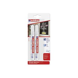 Edding 4095 Paquete de 2 Marcadores de Tiza para Pizarras Blancas para Uso en el Aula y la Oficina-PU 10 - Product Image 1