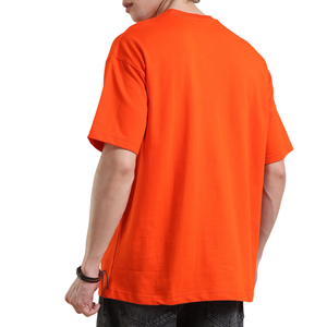 T-shirt surdimensionné 100% coton avec logo personnalisé pour hommes, coupe ample, épaules tombantes, grande taille pour un attrait urbain - Product Image 2