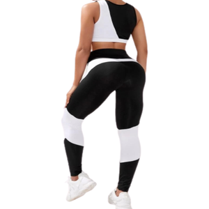 2023 verano gimnasio Fitness conjunto alto elástico cómodo para mujeres secado rápido mujeres Leggings Sets2023 verano gimnasio Fitness conjunto alto St - Product Image 5