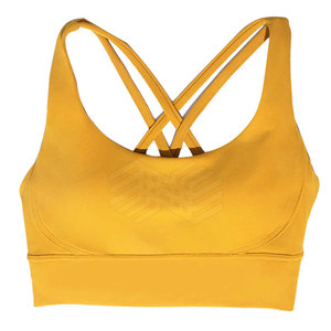 Haut de sport sexy en élasthanne à col rond pour femmes en vente Logo personnalisé soutien-gorge de sport de fitness actif caractéristiques respirantes - Product Image 1