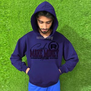 Sweat-shirts à capuche surdimensionnés en coton mélangé à du polyester pour l'hiver, fermeture éclair, personnalisables, en polaire, de haute qualité, vente en gros - Product Image 1