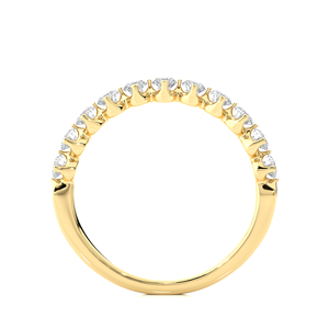 Anillos de Eternidad de Diamantes Sintéticos de Moda, Oro Amarillo de 14K, Apilables, Certificados por IGI, Clásicos de Lujo para Compromiso y Boda - Product Image 6