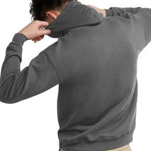 Qualité bouffée en gros Heavyweight Fit impression personnalisée Logo pull blanc unisexe Basics coton mélangé hommes sweats à capuche - Product Image 4