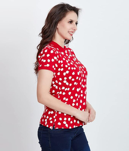 Modern casual <b>polo</b> design lightweight cotton blend neat collar comfortable short sleeves <b>Women</b> <b>Polo</b> <b>Shirts</b> designs <b>Women</b> <b>Polo</b> - Product Image 5