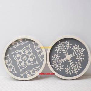 Plateau de service pour décor de l'aïd, artisanal en bois, mère de la perle, outils de cuisine, plateau à RAMADAN, nouveau DESIGN - Product Image 5