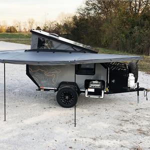 Mini Caravana Híbrida Todoterreno con Techo Elevado, Remolque Plegable, Estándar Australiano, Inodoro para Camping, Suspensión Independiente - Product Image 3