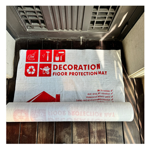 Meilleure vente <span class=keywords><strong>rouleau</strong></span> <span class=keywords><strong>de</strong></span> protection <span class=keywords><strong>de</strong></span> sol en <span class=keywords><strong>feutre</strong></span> <span class=keywords><strong>de</strong></span> protection <span class=keywords><strong>de</strong></span> sol en polaire non tissée antidérapante blanche - Product Image 4