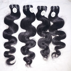 Venta caliente 2025 productos de cabello natural crudo cabello negro cuerpo cabello humano ondulado - Product Image 6