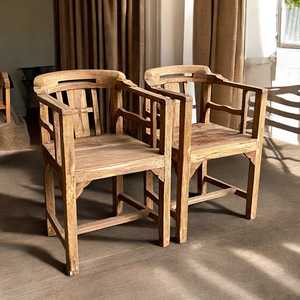 Solid <b>TEAK</b> WOOD Gandhi <b>Chair</b> Rustic Contemporary Design for Dining Living Room Home Office Stable Minimalist for Restaurants - Product Image 2