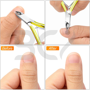 Coupe-cuticules en acier inoxydable de qualité supérieure, durable, avec une large ouverture de mâchoire et une lame incurvée pour les soins personnels - Product Image 5