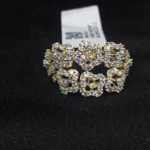 Bague en or 14 carats exquise avec diamant naturel et design floral de luxe pour des occasions de fête élégantes et des déclarations audacieuses - Product Image 1