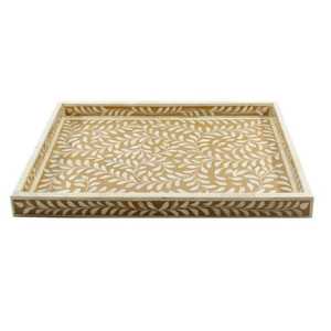 Opulent Arabesque Premium Bone Inlay Serving Tray Luxurious Handcrafted Elegant Dining Tables, Party Serving, and Arabic Gifting - Product Image 4