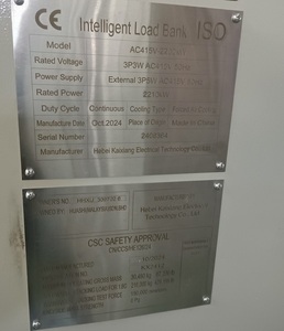 415V Yük Bankası 2210kW AC Yük Bankası Jeneratör/Transformatör Testleri için 2MW Yük Bankası Konteynerli Yağmur Geçirmez Su Geçirmez Tip - Product Image 6