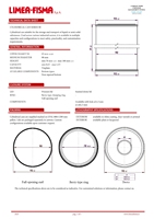 LIMEA FISMA Blanc Diam. Boîtes cylindriques en fer blanc personnalisables de 90 mm avec couvercles à pression/dôme et trou de versement, capacité totale 0,4-1,0 L