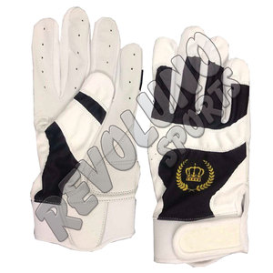 Gants de frappeur de baseball à manchette courte Service OEM Jeux de softball Gants de frappeur en cuir professionnels Manchette longue Guantes De Bateo - Product Image 6