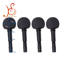 4 Pièces HUASHENG Mécaniques d'accordage pour Violon, Viola et Violoncelle 4/4 3/4 1/2 1/4 - Pièces de rechange pour instruments