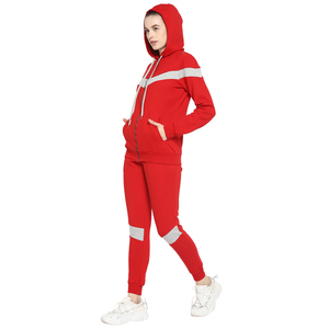 OEM Custom Logo Womens Color Block Full Zip up Jogger Sportswear Jogging Sets Sweatsuit <b>Plain</b> <b>Tracksuit</b> Training Wear for Women - Product Image 4