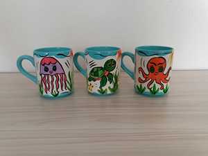 Taza de Cerámica con Relieve 3D Personalizada DAFNI BIG PAZAR, Hecha a Mano, Pintada a Mano, con Diseño de Frutas, Apta para Lavavajillas, con Tapa Deslizante, Caja de Regalo - Product Image 6