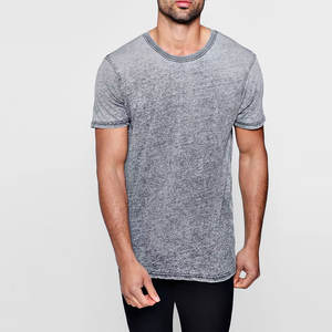 Camisetas quemadas personalizadas de peso pesado de algodón para hombres High Street Style Made in Pakistan Burnout T shirts - Product Image 1