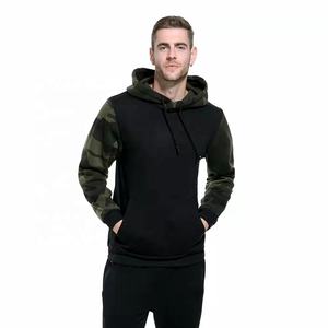 Sweats à capuche de camouflage 100% coton personnalisés pour hommes grande taille 3XL hiver sweat à capuche avec logo brodé 3D - Product Image 4