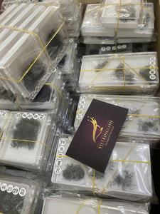 Extensiones de Pestañas de Pelo Sintético Hecho a Mano, Base Fina, Mate Oscuro, 3D-20D, Longitud Mixta, Uso en Salón Personalizado, Proveedor - Product Image 6