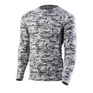 Camiseta de Compresión Deportiva para Hombre, Capa Base Cómoda para Correr y Hacer Ejercicio, Camiseta de Entrenamiento Elástica, Ropa Deportiva para Gimnasio - Product Image 1