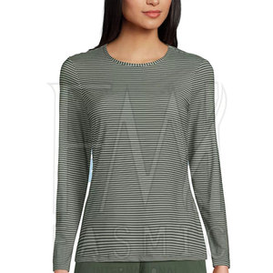 Manufactured Fasmic International Plus Size Quick Dry Washed Women Rash Guard Crew Neck Collar Full Sleeve Custom Color - Product Image 2